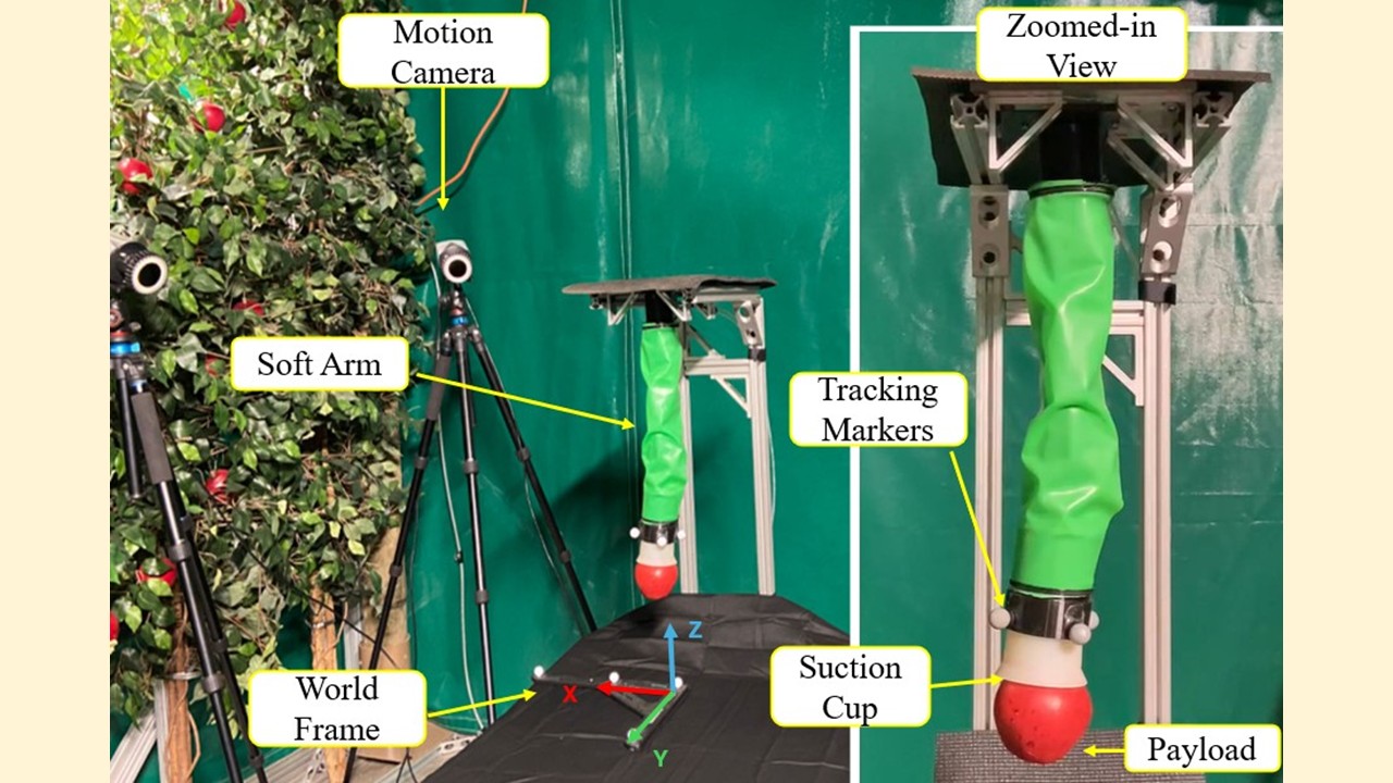 Velocity-Form Data-Enabled Predictive Control of Soft Robots Under Unknown External Payloads